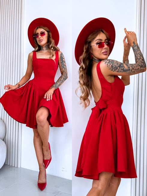 Corset dress "MARAKUJA A1160" - RED